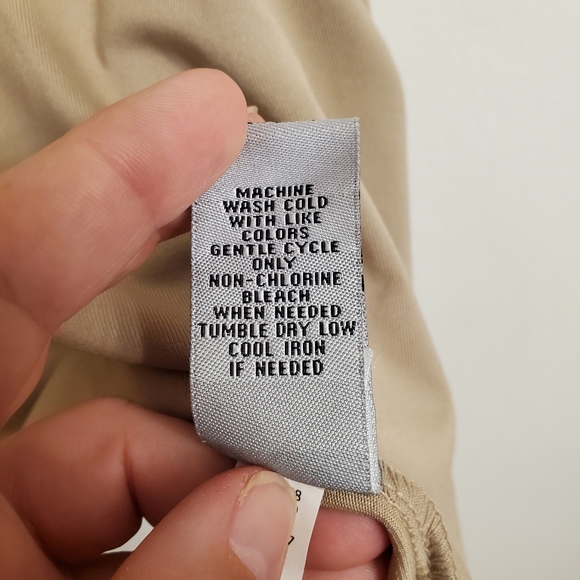 Catherines Dart Basic Solid Stretch Tank Top Shirt Womens 3X Tan Gold Champagne - Picture 4 of 7